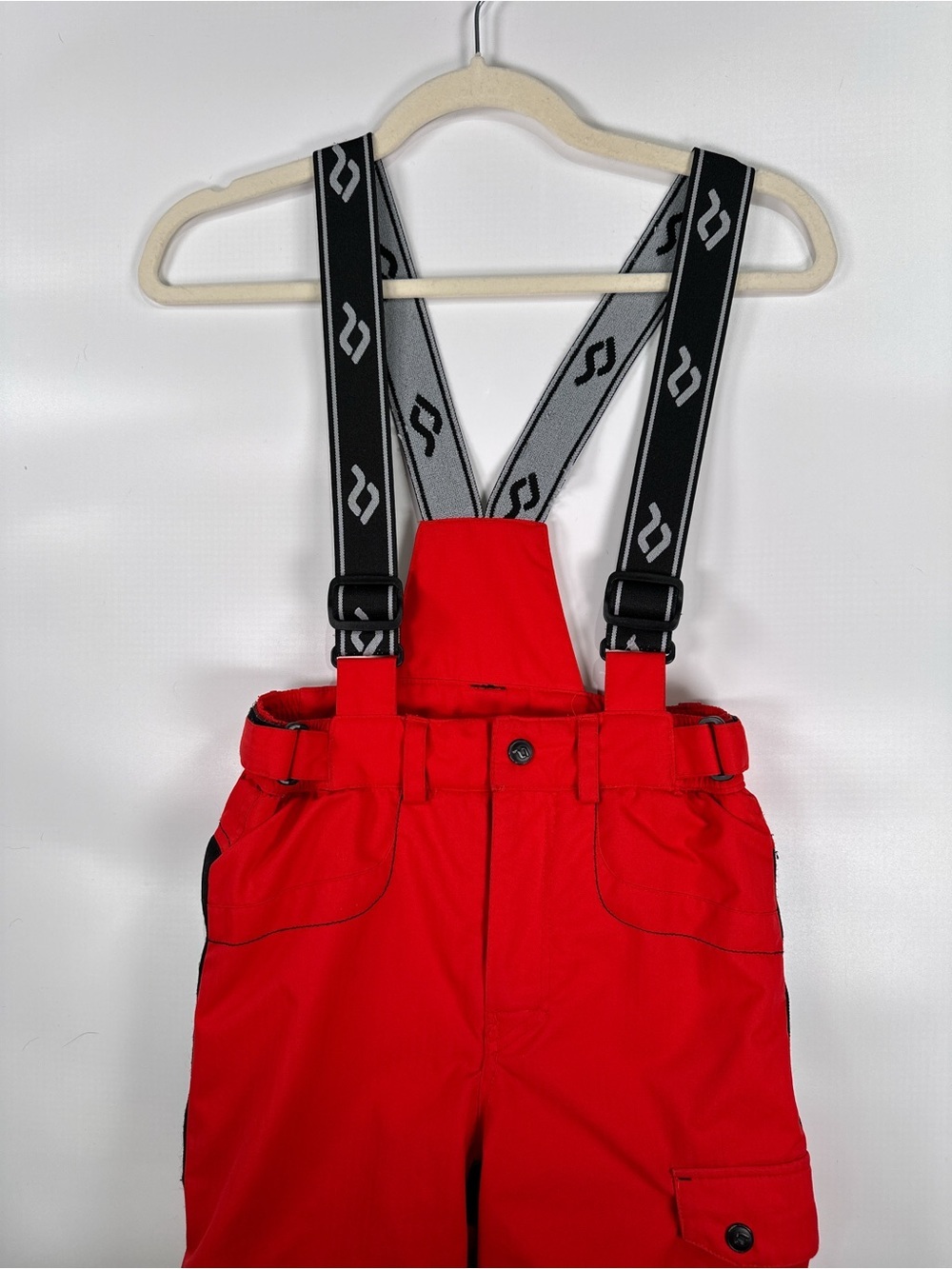 Jupa Dridux Insulated Ski Bib Pants Waterproof Snow Gear Red Black Size 6 - Picture 4 of 12